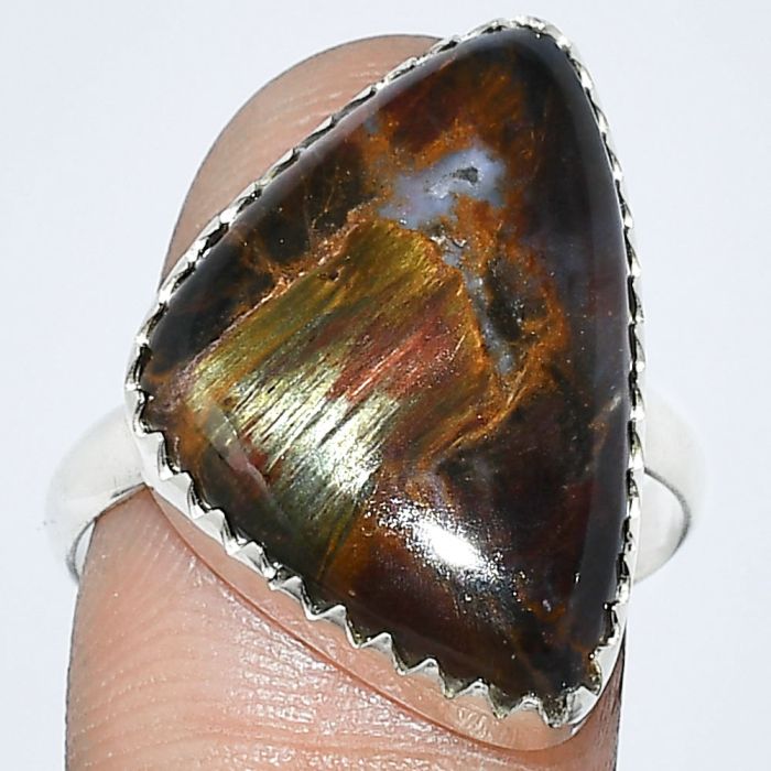 Pietersite Ring size-9 SDR238670 R-1210, 15x22 mm