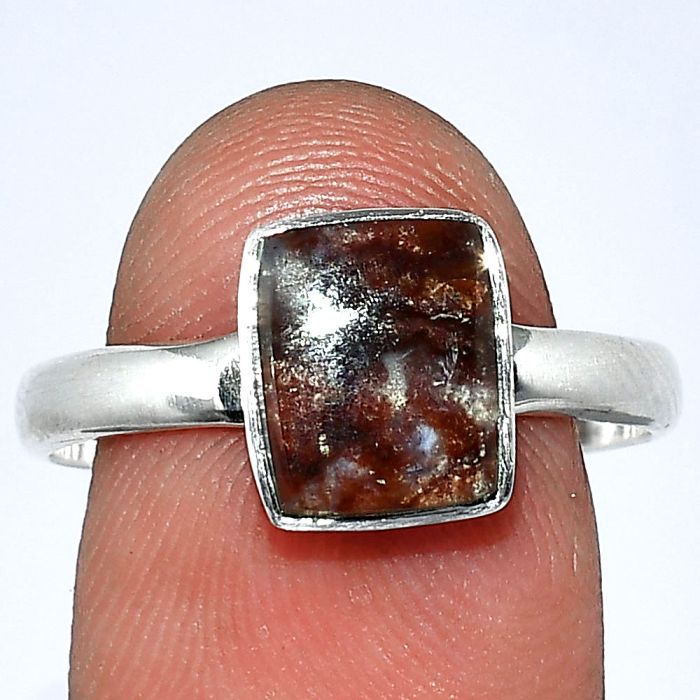 Indian Blanket Jasper Ring size-10 SDR238725 R-1001, 8x9 mm