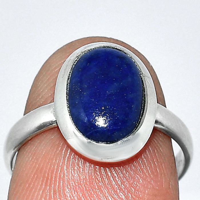 Lapis Lazuli Ring size-7 SDR238729 R-1004, 7x10 mm