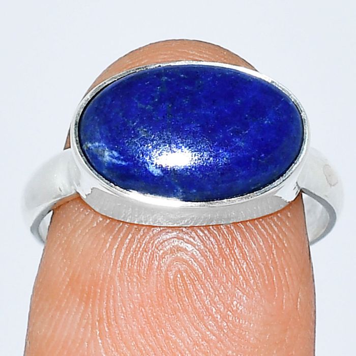 Lapis Lazuli Ring size-7 SDR239122 R-1057, 8x13 mm