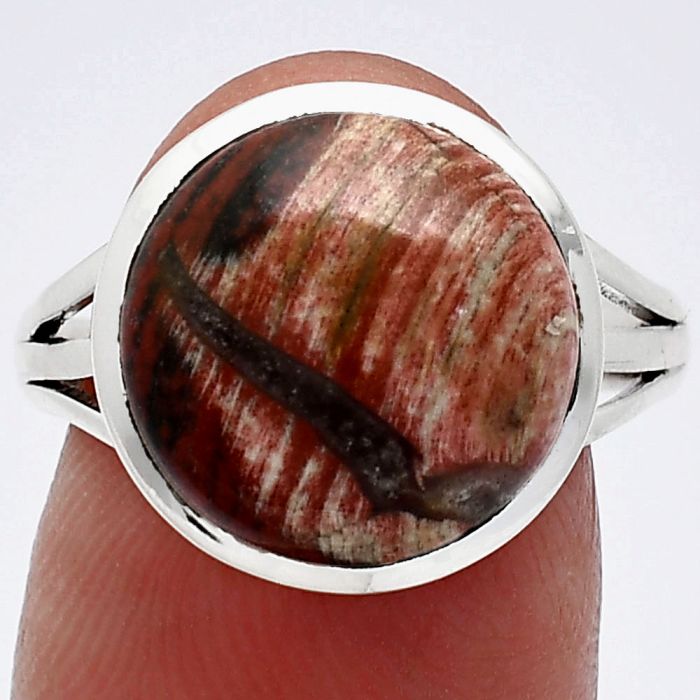 Snake Skin Jasper Ring size-8 SDR239157 R-1006, 13x13 mm