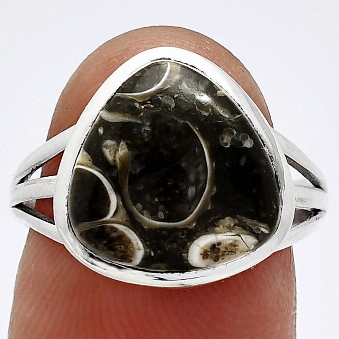 Turtella Jasper Ring size-7 SDR239200 R-1006, 12x12 mm
