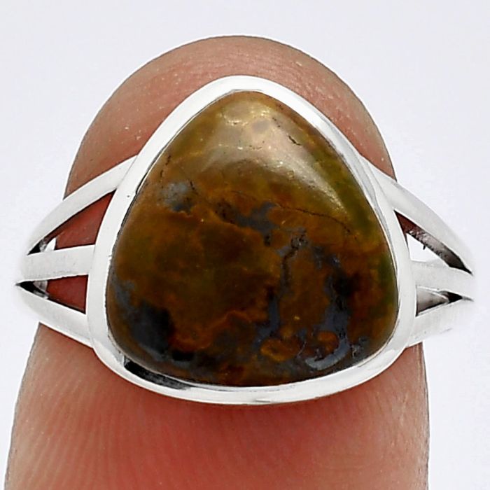 Rare Cady Mountain Agate Ring size-7 SDR239209 R-1006, 11x11 mm