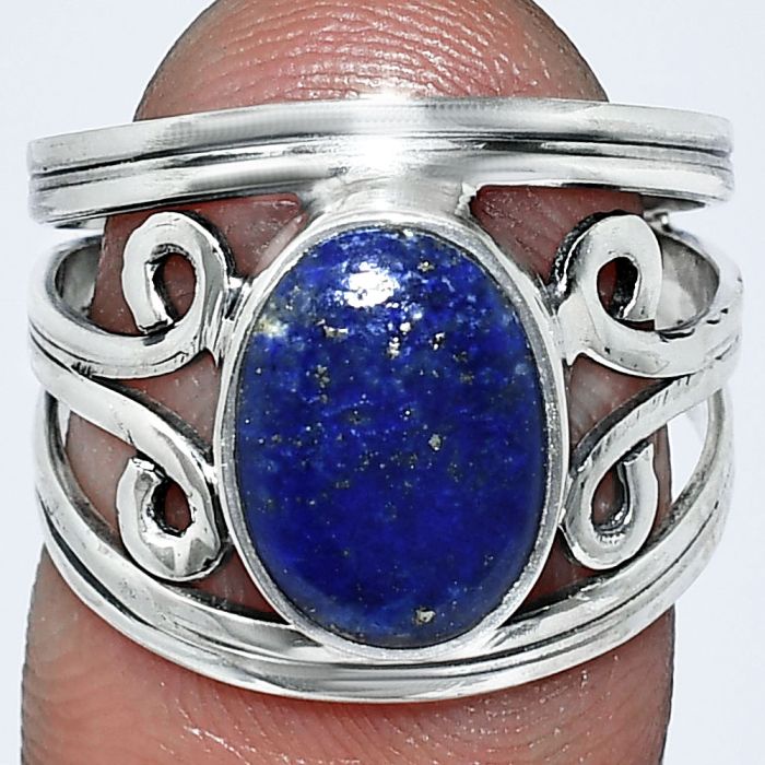 Lapis Lazuli Ring size-7 SDR239288 R-1132, 8x11 mm