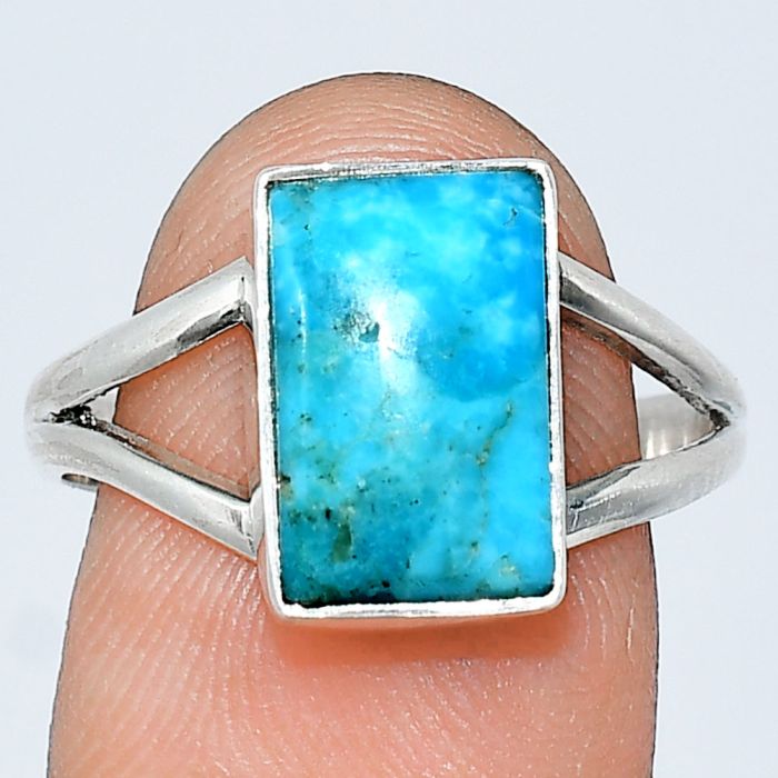 Blue Mohave Turquoise Ring size-9 SDR239345 R-1008, 8x12 mm