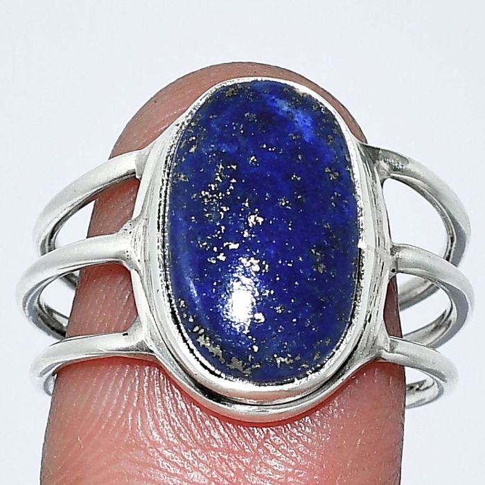 Lapis Lazuli Ring size-8 SDR239392 R-1008, 10x15 mm