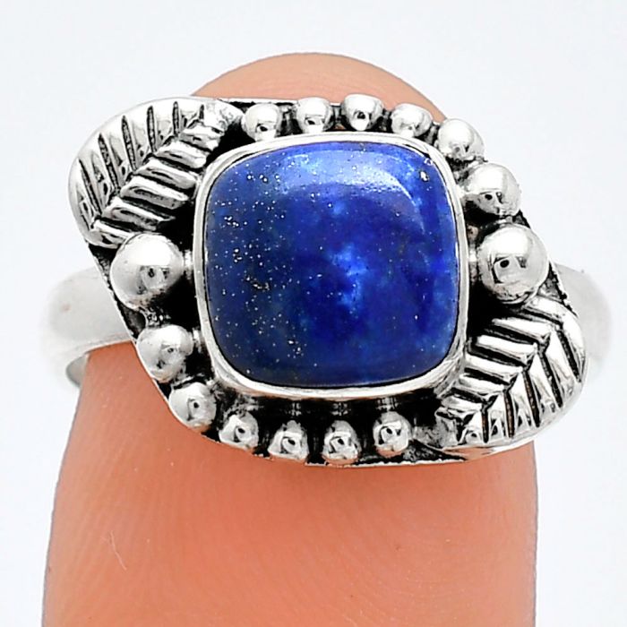 Natural Lapis Lazuli - Afghanistan Ring size-8 SDR239506 R-1272, 9x9 mm