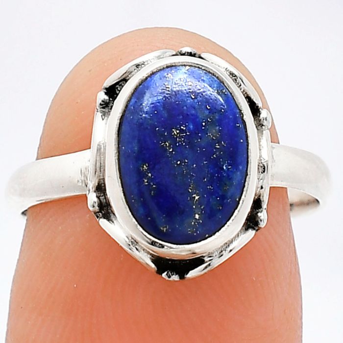 Lapis Lazuli Ring size-7 SDR239731 R-1198, 8x11 mm