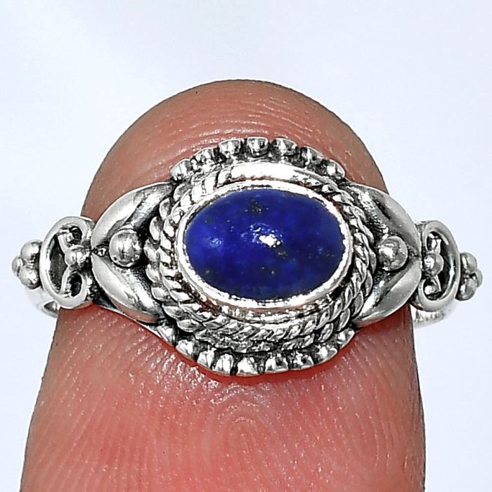 Lapis Lazuli Ring size-6.5 SDR239859 R-1286, 7x5 mm