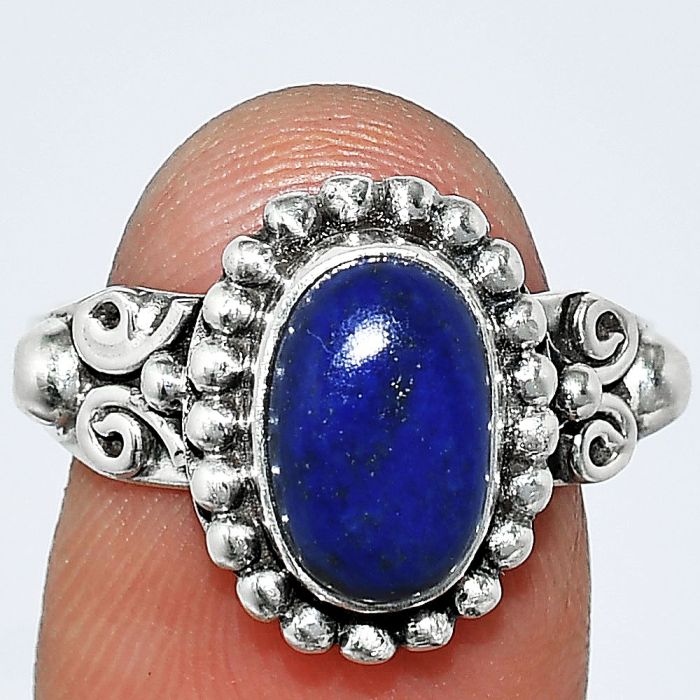 Lapis Lazuli Ring size-8 SDR239899 R-1071, 7x11 mm