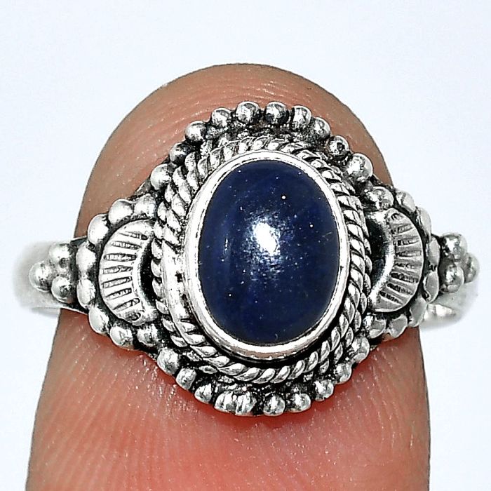 Sodalite Ring size-8 SDR239924 R-1292, 6x8 mm