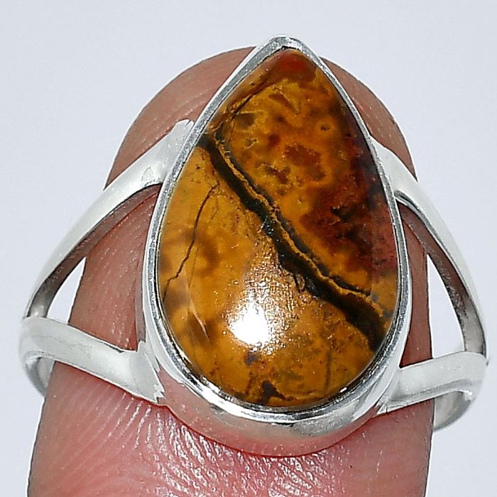 Rare Cady Mountain Agate Ring size-9 SDR239948 R-1002, 11x18 mm