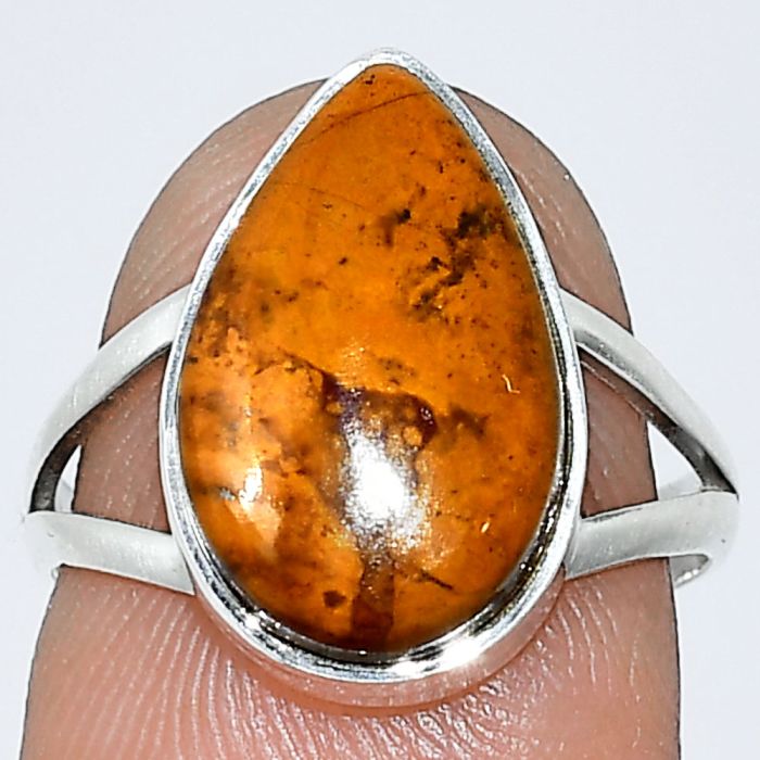 Rare Cady Mountain Agate Ring size-7 SDR240044 R-1002, 10x16 mm