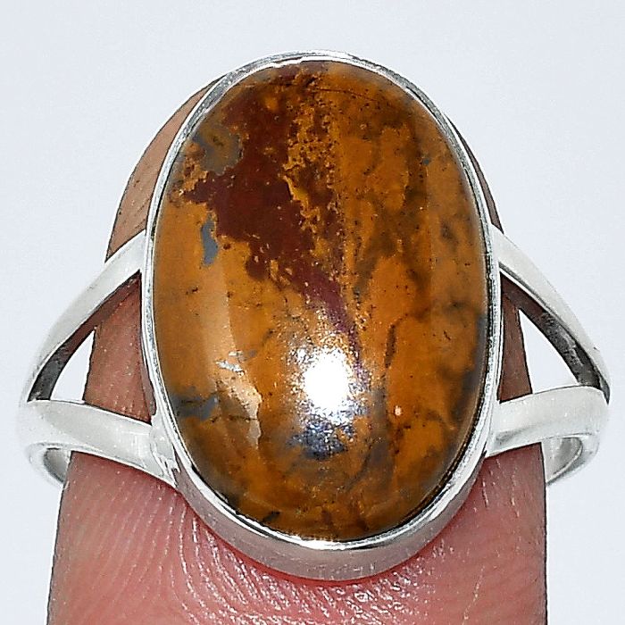 Rare Cady Mountain Agate Ring size-9 SDR240196 R-1002, 12x17 mm