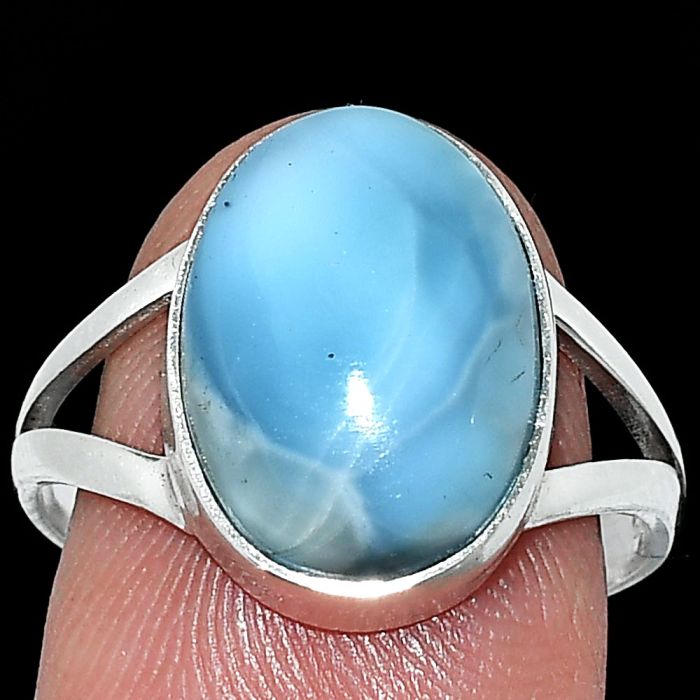 Larimar (Dominican Republic) Ring size-9 SDR240314 R-1002, 11x15 mm