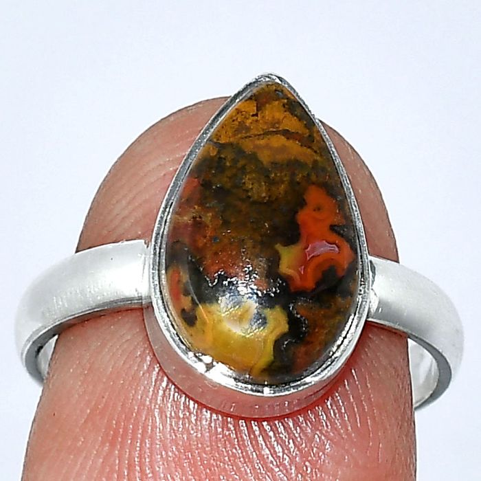 Rare Cady Mountain Agate Ring size-7 SDR240631 R-1001, 9x14 mm