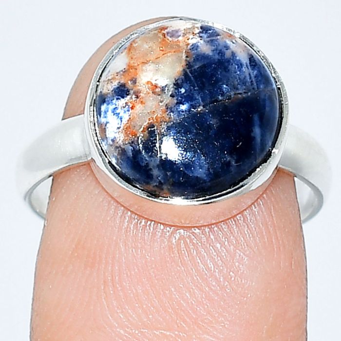 Sodalite Ring size-7.5 SDR240665 R-1001, 12x12 mm