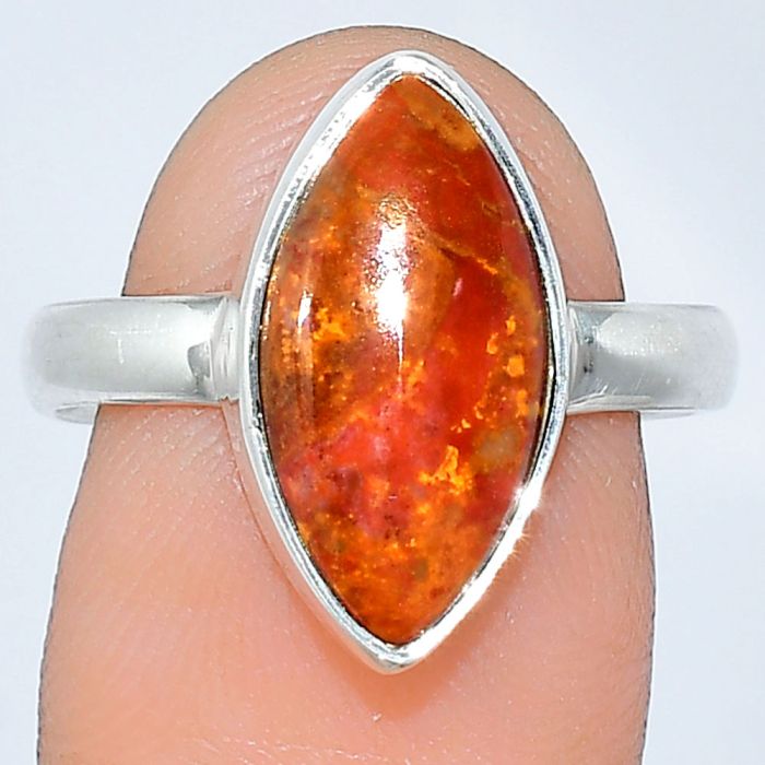 Rare Cady Mountain Agate Ring size-9 SDR240784 R-1001, 9x17 mm