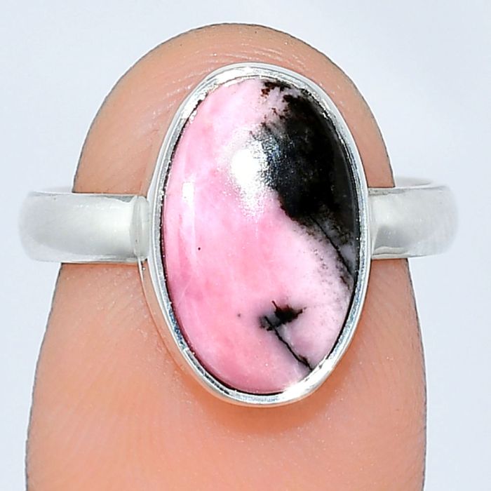 Rhodonite Ring size-7 SDR240792 R-1001, 9x14 mm