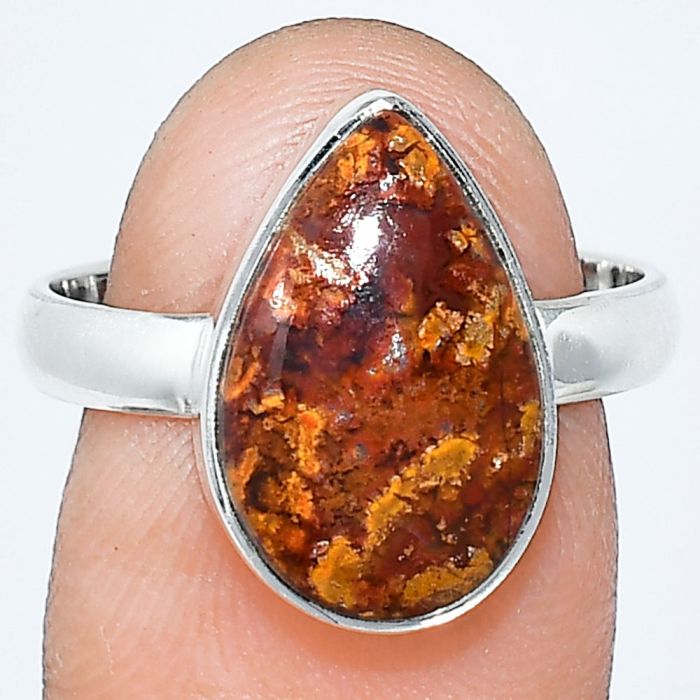 Rare Cady Mountain Agate Ring size-8 SDR240831 R-1001, 10x16 mm