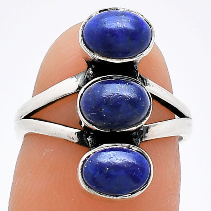 Lapis Lazuli Ring size-6 SDR240883 R-1263, 7x5 mm