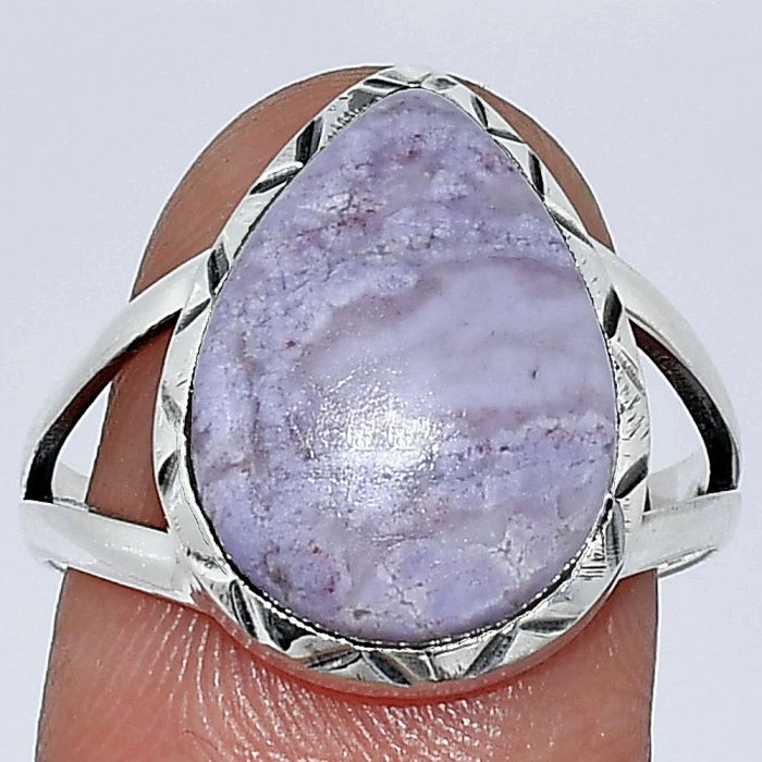 Lavender Jade Ring size-9 SDR240897 R-1014, 12x16 mm