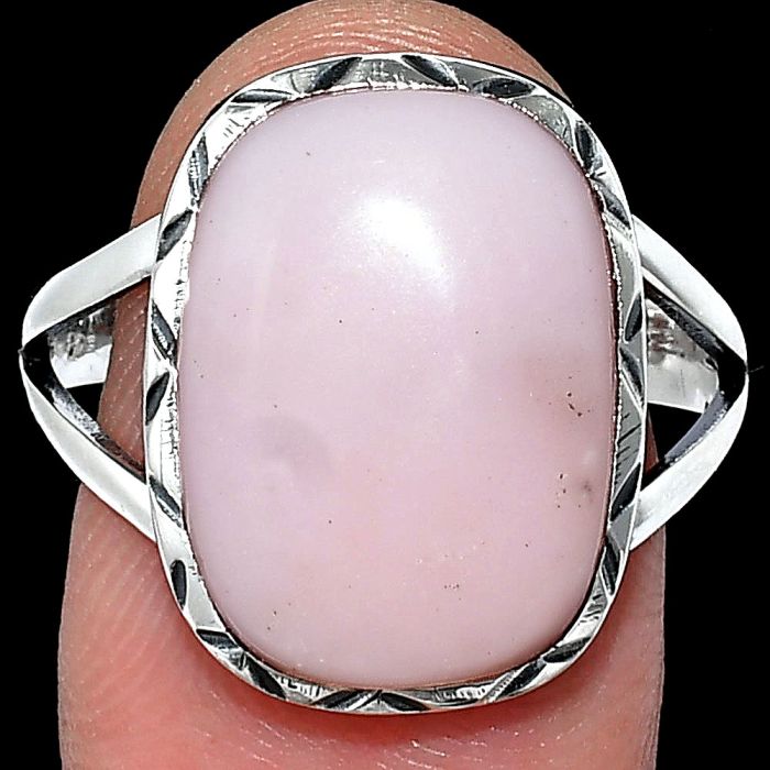 Pink Opal Ring size-10 SDR240930 R-1014, 12x17 mm