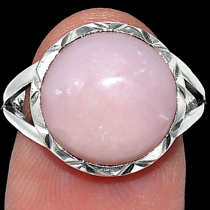 Pink Opal Ring size-8 SDR240931 R-1014, 13x13 mm