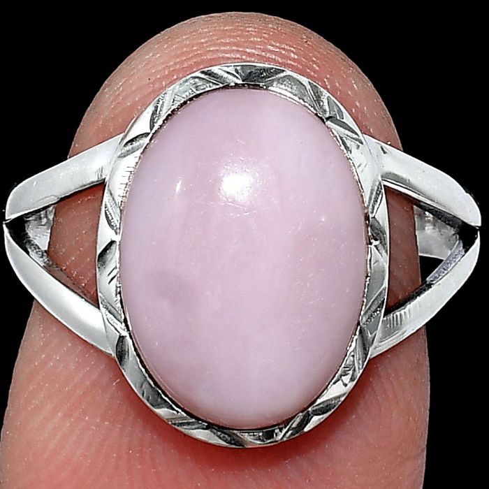 Pink Opal Ring size-8 SDR240978 R-1074, 10x14 mm