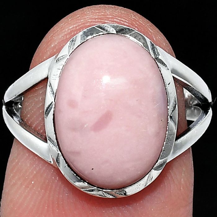 Pink Opal Ring size-7 SDR240982 R-1074, 10x14 mm