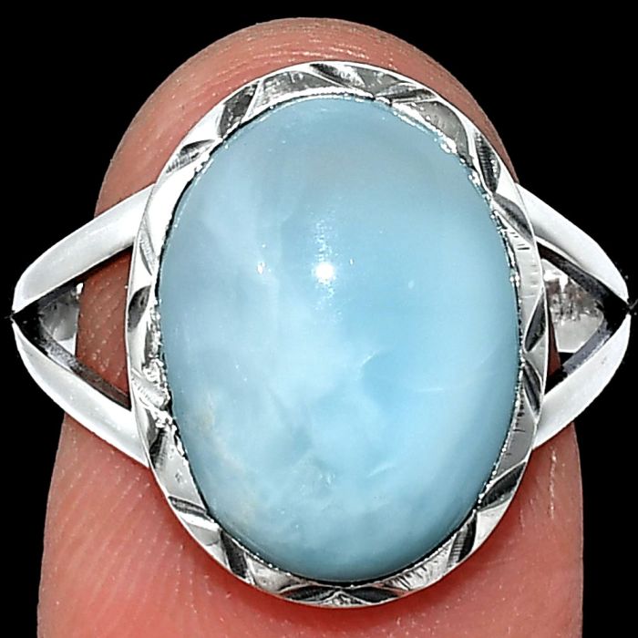 Larimar (Dominican Republic) Ring size-8.5 SDR240990 R-1074, 11x16 mm