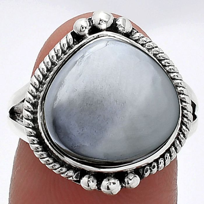 Gunmetal Ring size-8 SDR241006 R-1253, 14x14 mm