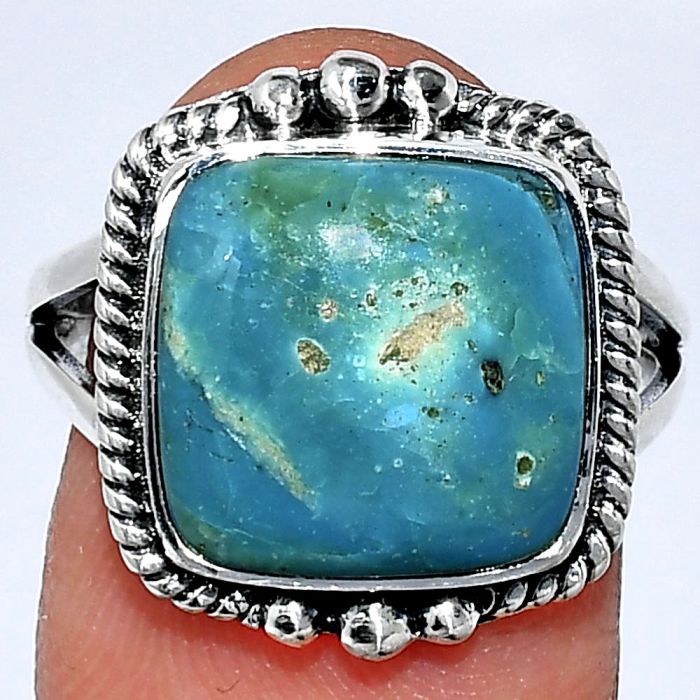 Peruvian Opalina Ring size-8 SDR241045 R-1253, 12x12 mm