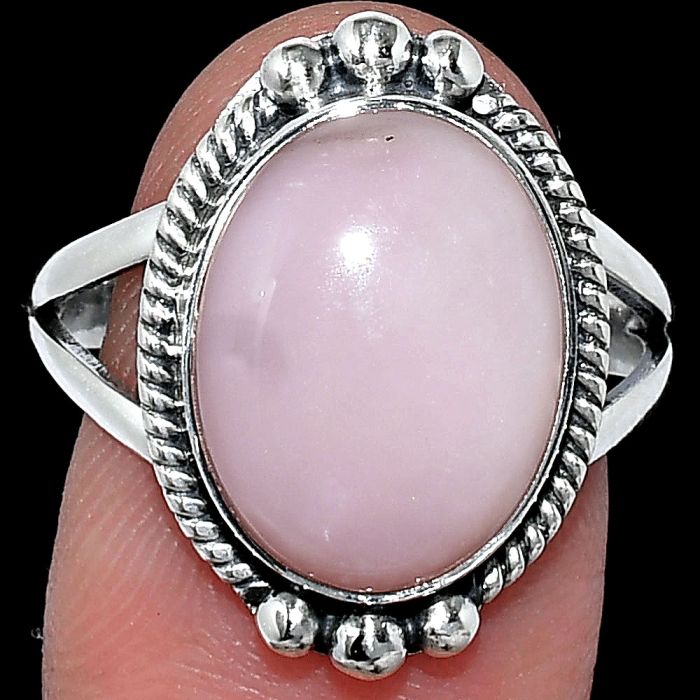 Pink Opal Ring size-9 SDR241080 R-1253, 11x15 mm