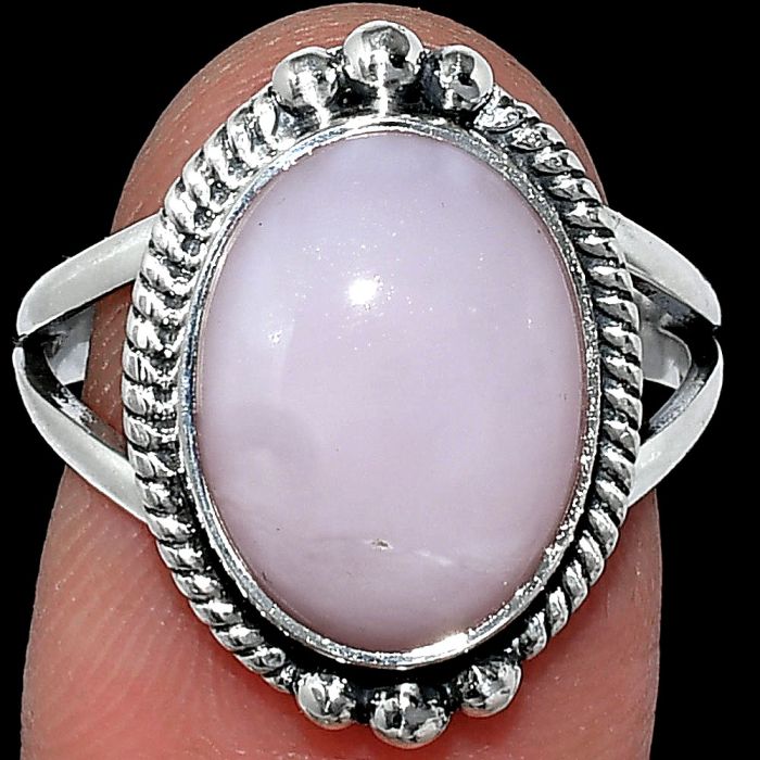 Pink Opal Ring size-8 SDR241082 R-1253, 11x14 mm