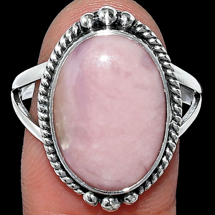 Pink Opal Ring size-10 SDR241088 R-1253, 12x17 mm