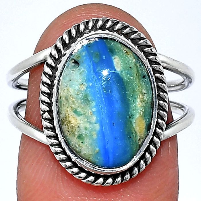 Peruvian Opalina Ring size-8 SDR241110 R-1068, 10x14 mm