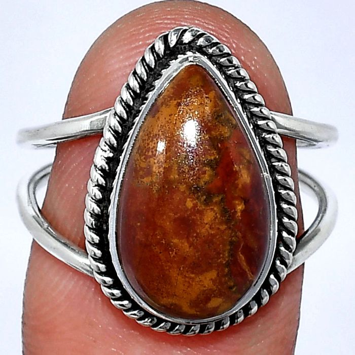 Rare Cady Mountain Agate Ring size-7 SDR241118 R-1068, 10x16 mm