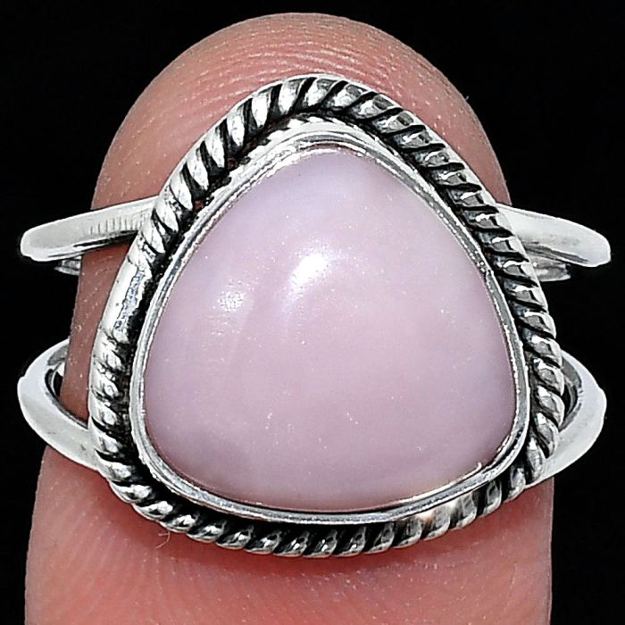 Pink Opal Ring size-7 SDR241134 R-1068, 12x12 mm