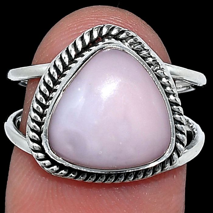 Pink Opal Ring size-7 SDR241137 R-1068, 12x12 mm