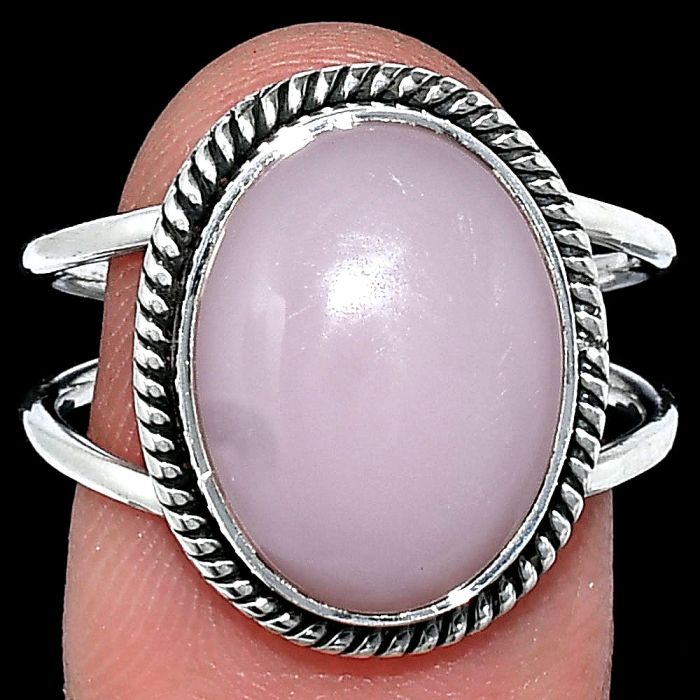 Pink Opal Ring size-8.5 SDR241141 R-1068, 12x15 mm