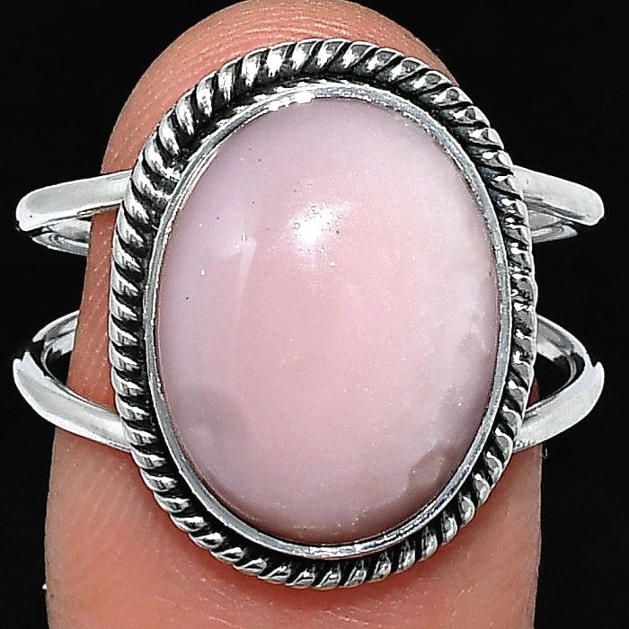 Pink Opal Ring size-9 SDR241142 R-1068, 12x16 mm