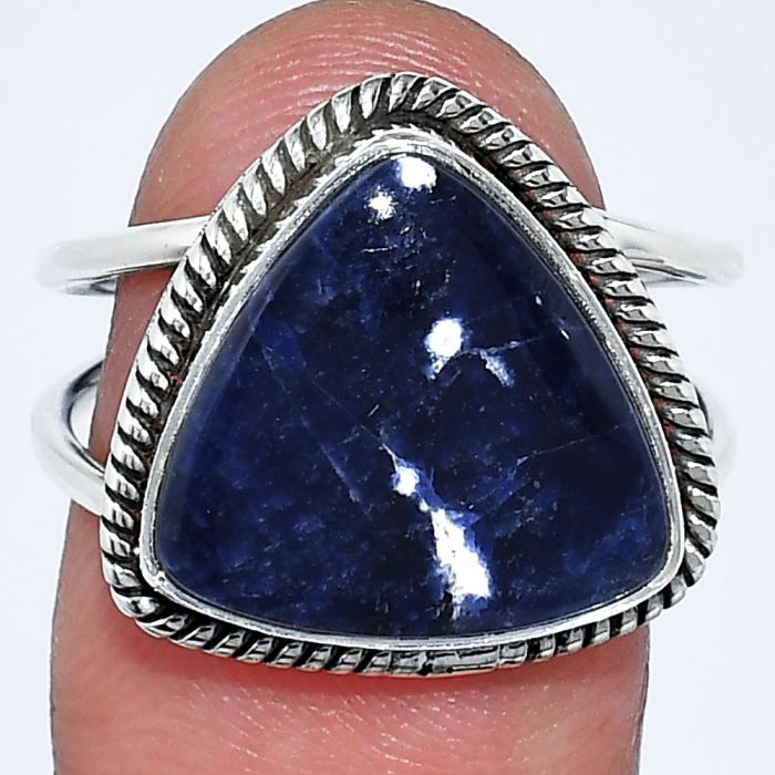 Sodalite Ring size-8 SDR241151 R-1068, 14x14 mm