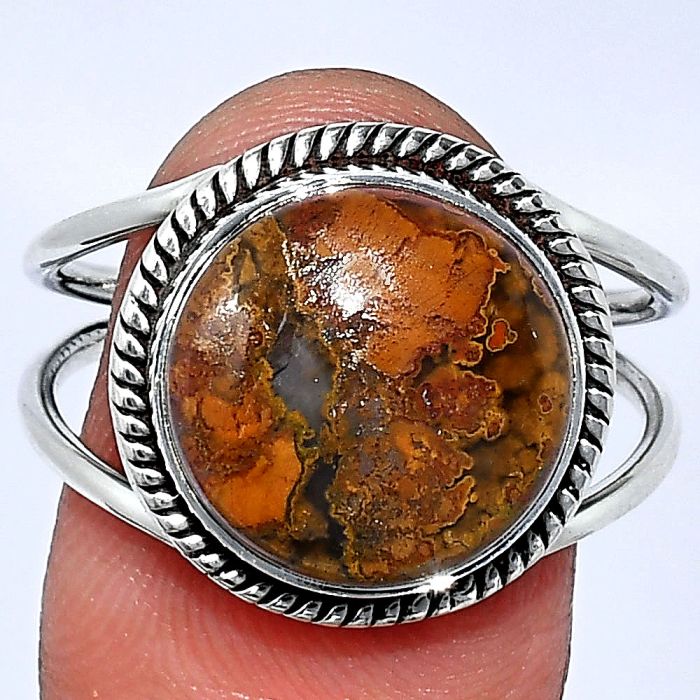 Rare Cady Mountain Agate Ring size-10 SDR241167 R-1068, 13x13 mm