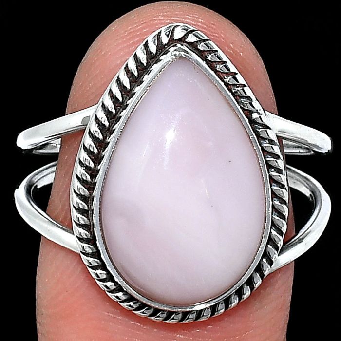 Pink Opal Ring size-10 SDR241188 R-1068, 11x17 mm