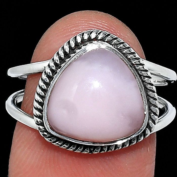 Pink Opal Ring size-8 SDR241191 R-1068, 11x11 mm