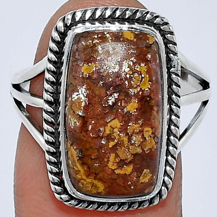 Rare Cady Mountain Agate Ring size-9 SDR241231 R-1010, 10x17 mm