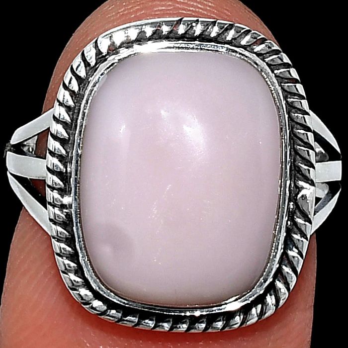 Pink Opal Ring size-7 SDR241236 R-1010, 11x14 mm