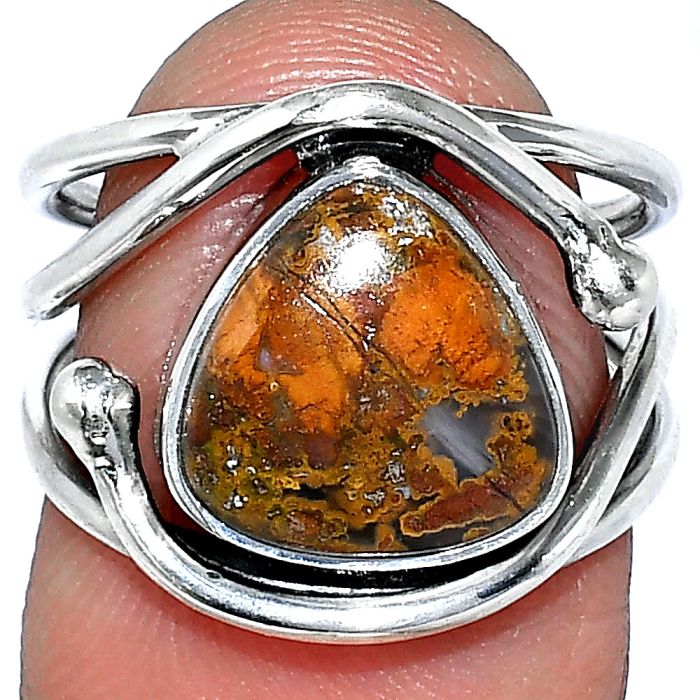 Rare Cady Mountain Agate Ring size-6 SDR241447 R-1683, 11x11 mm