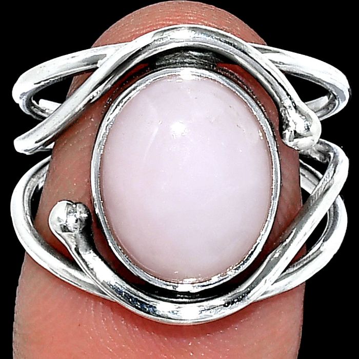 Pink Opal Ring size-8 SDR241474 R-1683, 10x12 mm